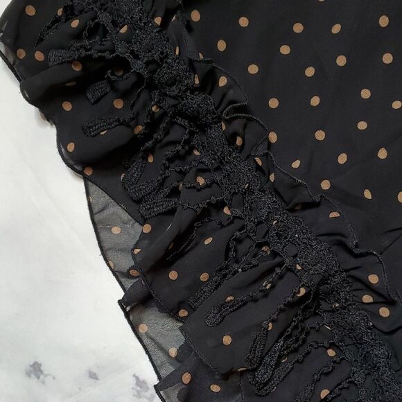 Urban Outfitters Black & Tan Dot MIDI - Picture 8 of 8